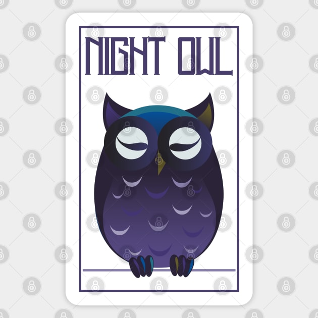 Night Owl Sticker by Pearsville